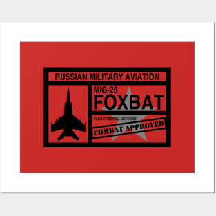 Mig-25 Foxbat Posters and Art